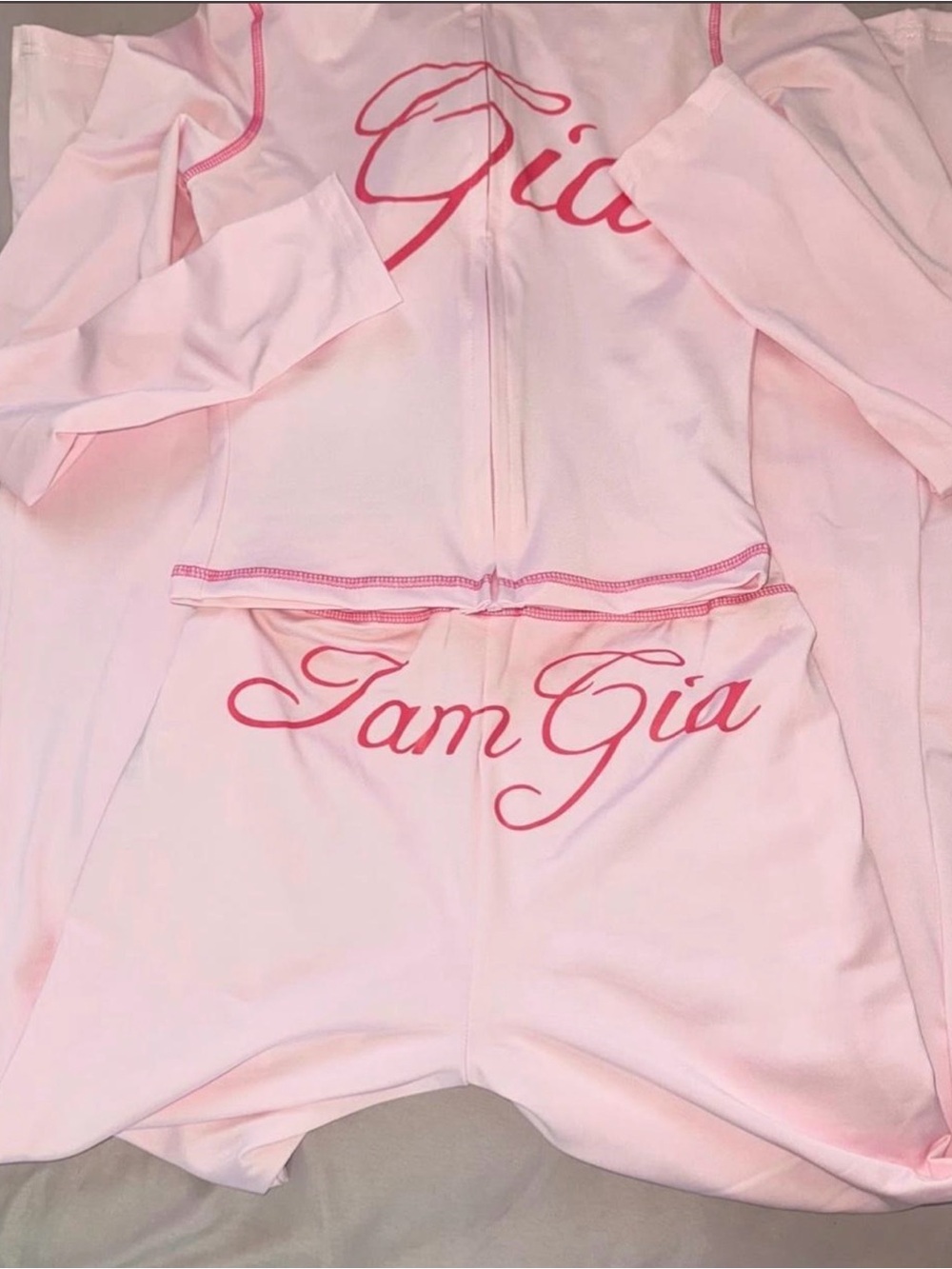 I.AM.GIA Light Pink Script Lounge Set